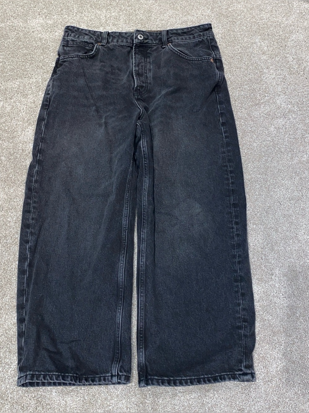 Free People Black Washed Boyfriend Jeans - Picture 3 of 11